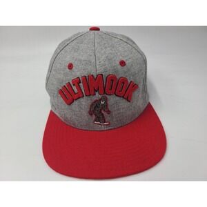 Ultimook Cross Country Running Camp Zephyr Snapback Hat Cap Oregon Men Gray Red